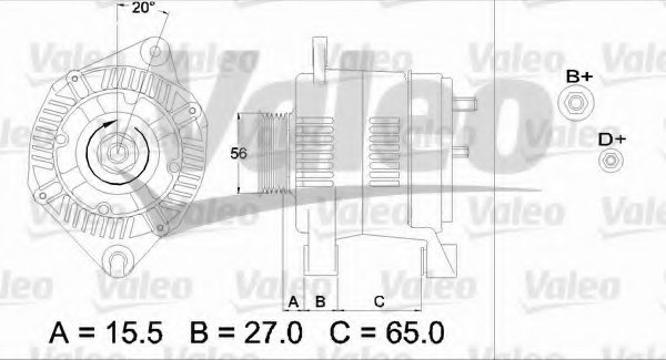 VALEO 437462 Alternator